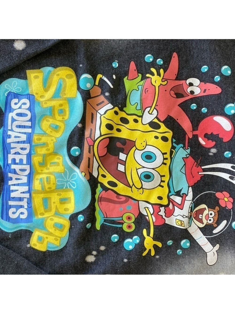 NICKELODEON Sponge Bob Square Pants Hooded Sweatshirt Unisex Size Small - Picture 3 of 8